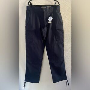 511 Tactical Ripstop TDU Pant Women 16L Navy Straight Parachute Hem Teflon NWT